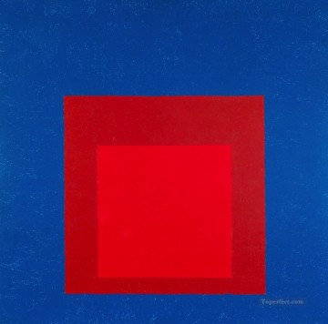 100 の偉大な芸術 Painting - ディープ ブルーに対する広場へのオマージュ